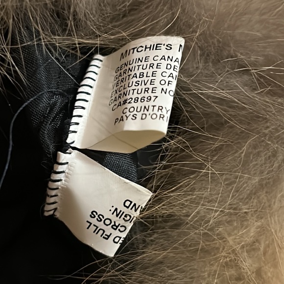 Mitchie’s Matchings Aspen Black Leather Hat w/Fox Fur Trim EUC - Picture 5 of 7